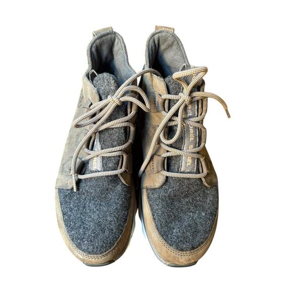 Sorel Weatherproof Kinetic Caribou Hiking Snow Sneaker Boot - Quarry Grey Brown - Picture 7 of 12